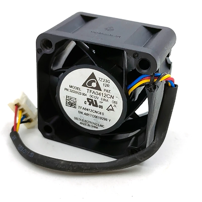 TFA0412CN Cooling Fan For Delta 4028 DC12V 0.81A 8200RPM 4-Wire PWM Temperature Control 4CM Switch Fan