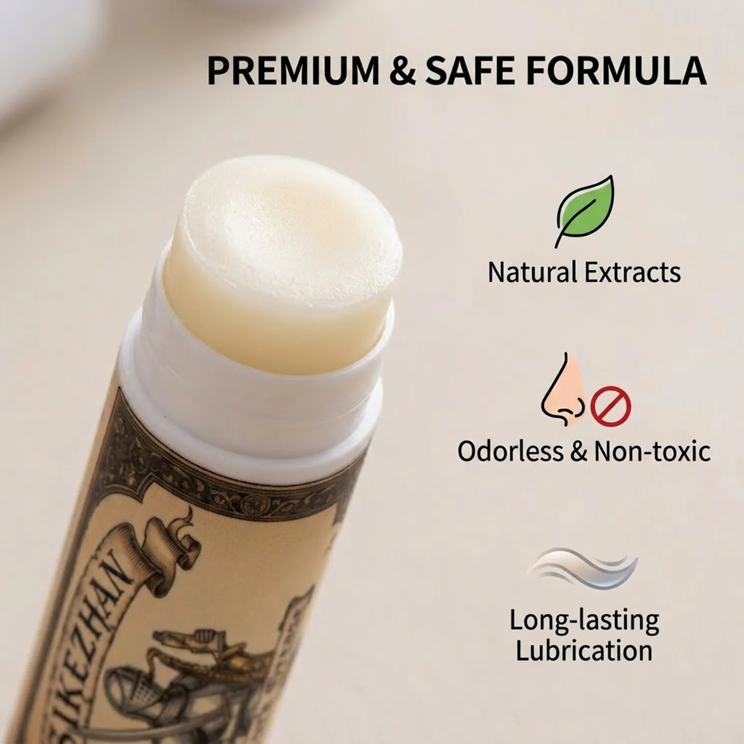 SIKEZHAN Sax Cork Grease Stick, Long-Lasting Low-Odor Lubricant & Seal Protection for Clarinet, Oboe, Flute, Smooth Tenon Fit
