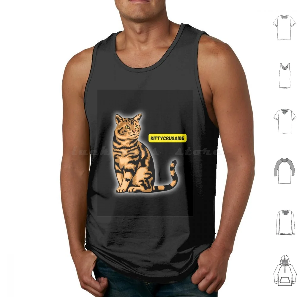 Kittycrusaide Tank Tops Vest Sleeveless Tater Tot Tatertot Kittycrusaide Kitty Bonkers Kitty Crusaide Bonk Tater Tot Cat