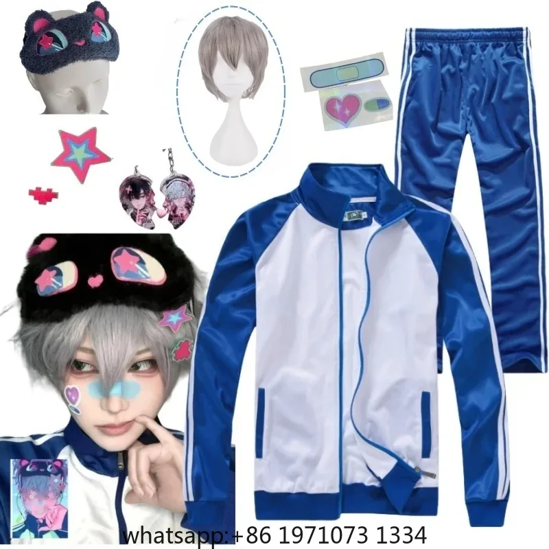 Anime Alien Cosplay Stage Costume Till Ivan Sportswear School Uniform Mask Stickers Wig Keychain for Adult Roleplay Outfits