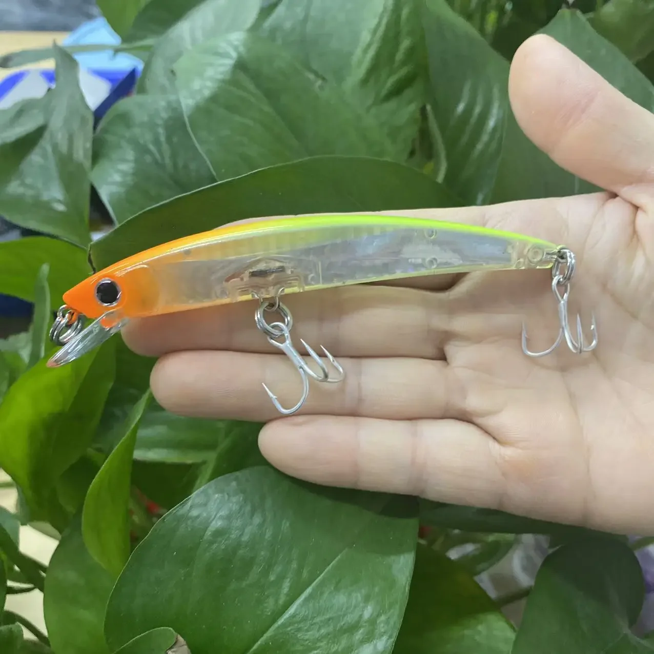 110mm 14g Big Minnow 3D Floating Minnow Wobbler Trolling Casting Fishing Seawater Bass Trout Isca Artificial Fishing Tackle 9115