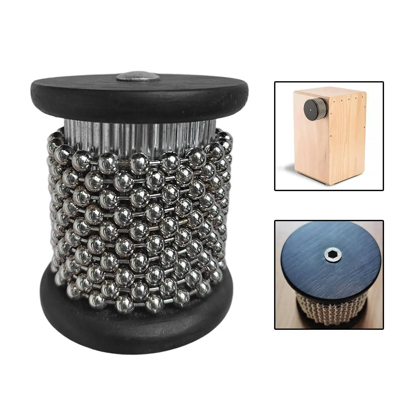 

Ручной шейкер-цепочка Cabasa с металлическими бусинами, ударный инструмент, музыкальная игрушка для концерта