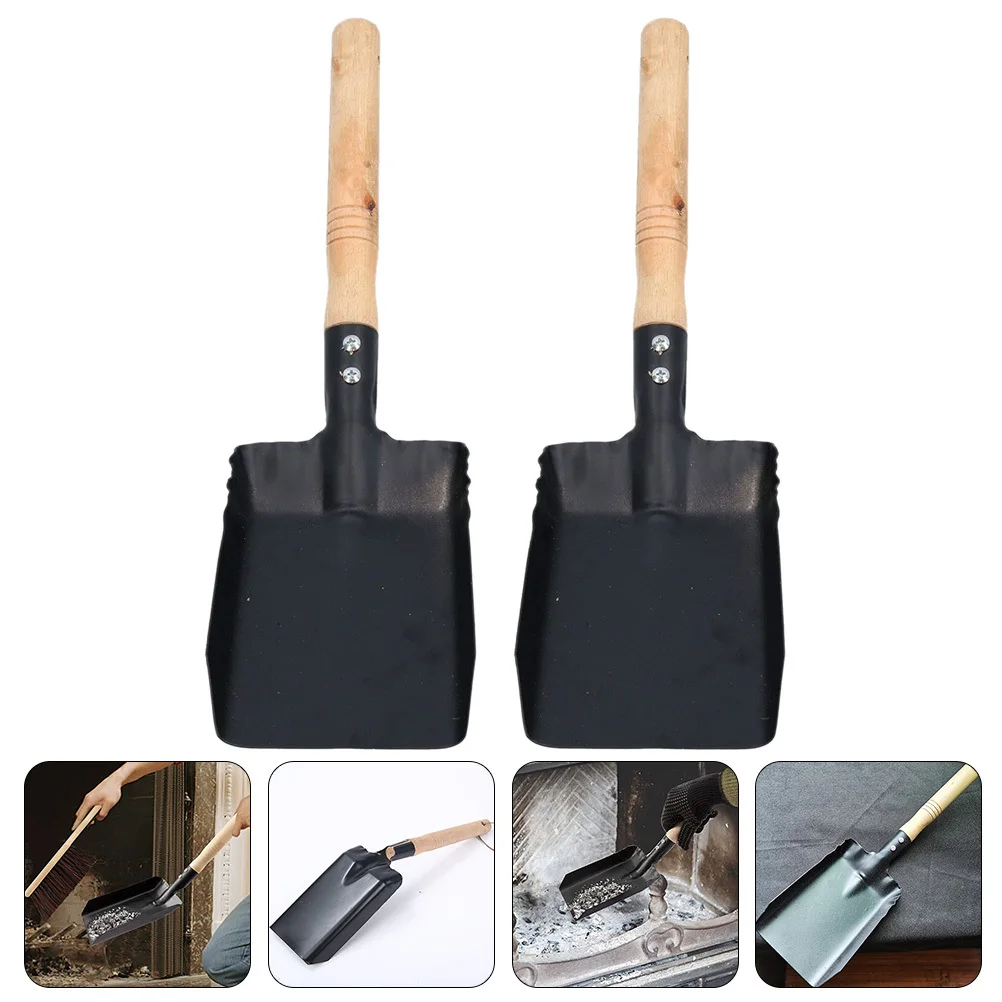 

2pcs Garden Spade Premium Metal Shovel For Planting Weeding Durable Outdoor Tool Rust-Resistant Strong Design Snow Removal Ice