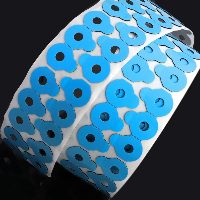 Q022 1000pcs Optical Lens Edging Accessories Double-sided Sticker 10 Sizes Adhesive Blocking Pads