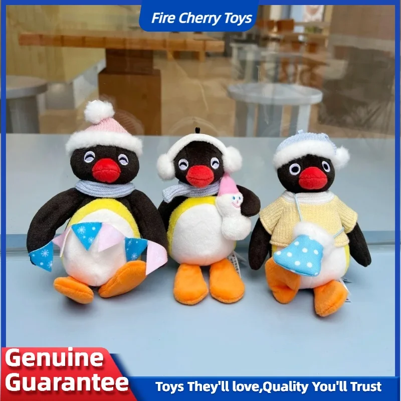 

Новая аниме-фигурка Pingu, зимняя серия, зимняя очаровательная снеговик Pingu, сонная сестра, кукла для покупок, плюшевая игрушка, Рождественский подарок