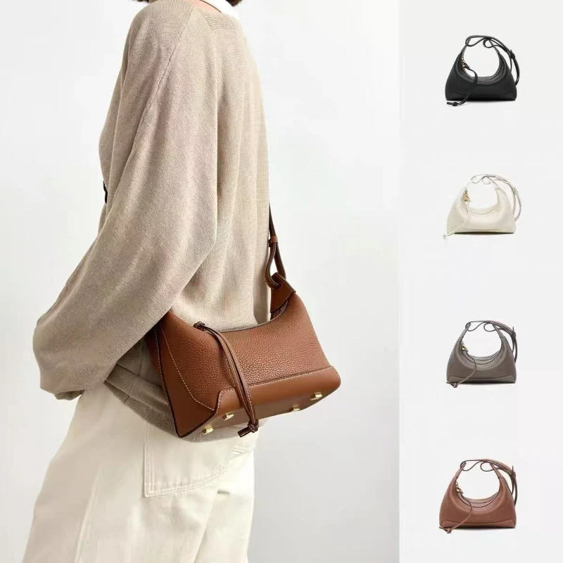 

Genuine Leather Bag Underarm Bag High-End Crossbody Bag for Women Essential for Shopping with Trendy & Versatile Design