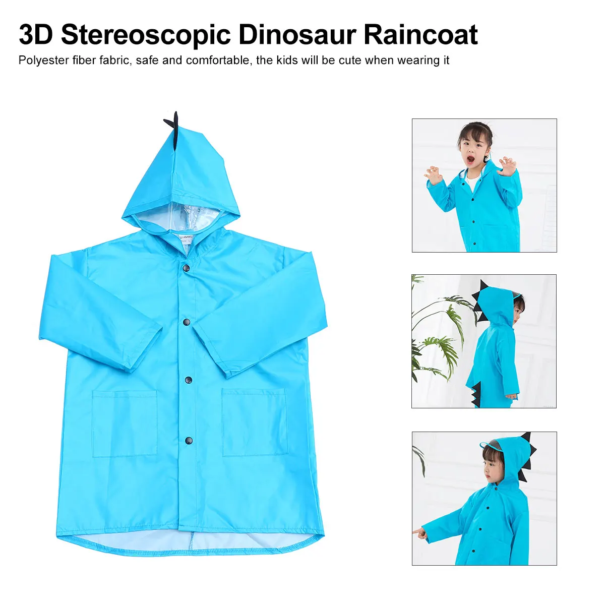

Dinosaur Rain Coat Ponchos for Cartoon Rainwear Spring and Autumn Raincoats Waterproof