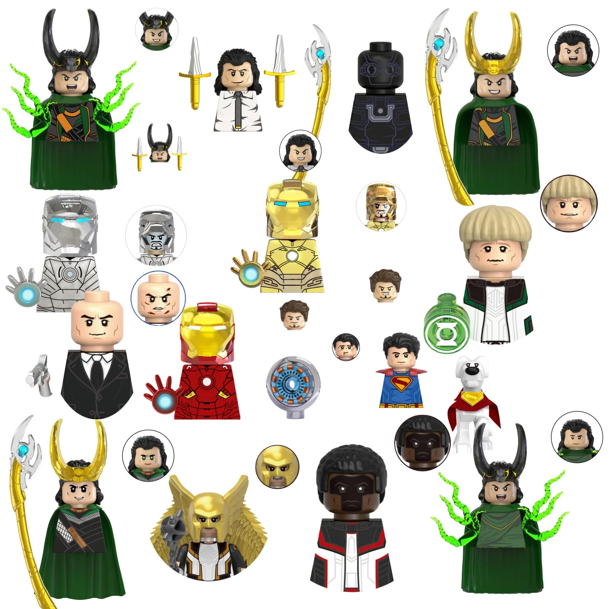 

Слепая коробка, мини-строительные блоки, TV6206, фигурки, большой гоблин, Человек-паук, Железный человек, Веном, Капитан, Ястреб, Дэдпул, доспехи, Рождественский подарок, игрушка