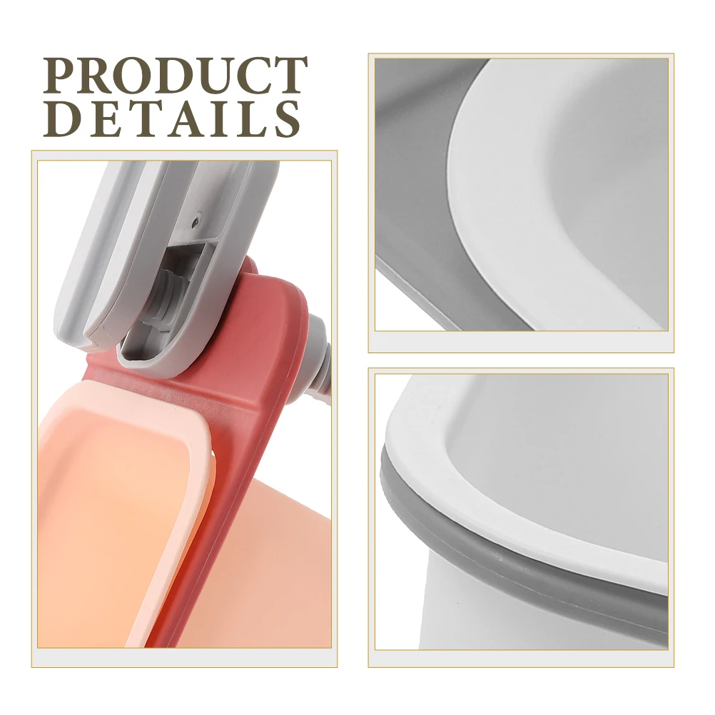 

2pcs Rotatable Desktop Trash Can Office Sundry Storage Box Clip-On Garbage Bin For Home Mini Waste Container Reusable Plastic