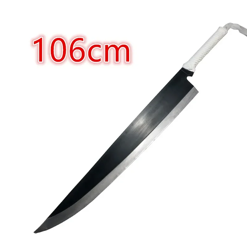 Sword 1:1 Kurosaki Ichigo Sword Sky Lock Moon White Knife Zanpakutou Ninja Katana Sword Weapon Props Safety PU Toy 105cm