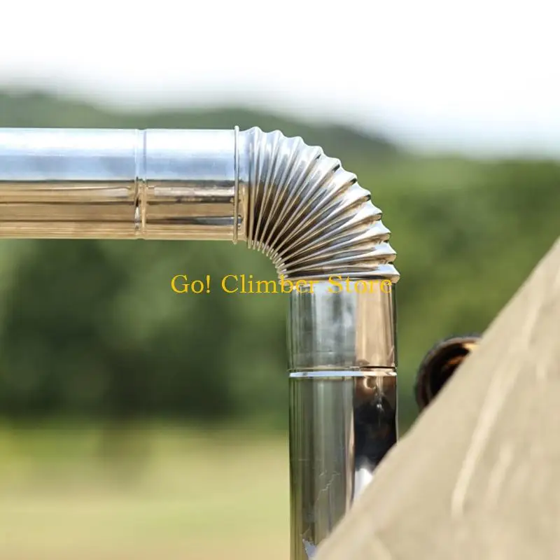 

Q84C Corrosion Resistant Chimney Set for Camp Stove in Harsh Weather Conditions