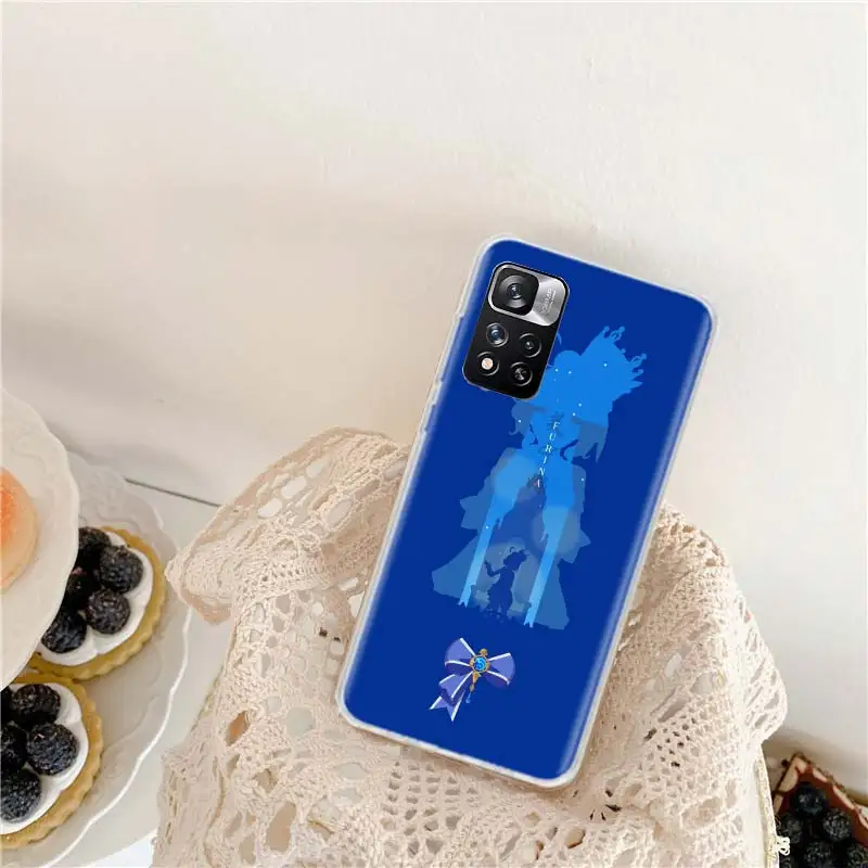 Cute Furina Genshin Impact Phone Case For Xiaomi Poco X3 GT X4 NFC M4 M5 M5S X6 X5 Pro 5G M3 Mi F6 F5 F4 F3 F2 F1 Capa Coqu