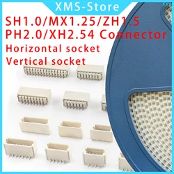 Tape packaging JST SH1.0/MX1.25/ZH1.5/PH2.0/XH2.54 Connector 2 3 4 5 6 7 8Pin SMT SMD Vertical /Horizontal Type Socket Housing
