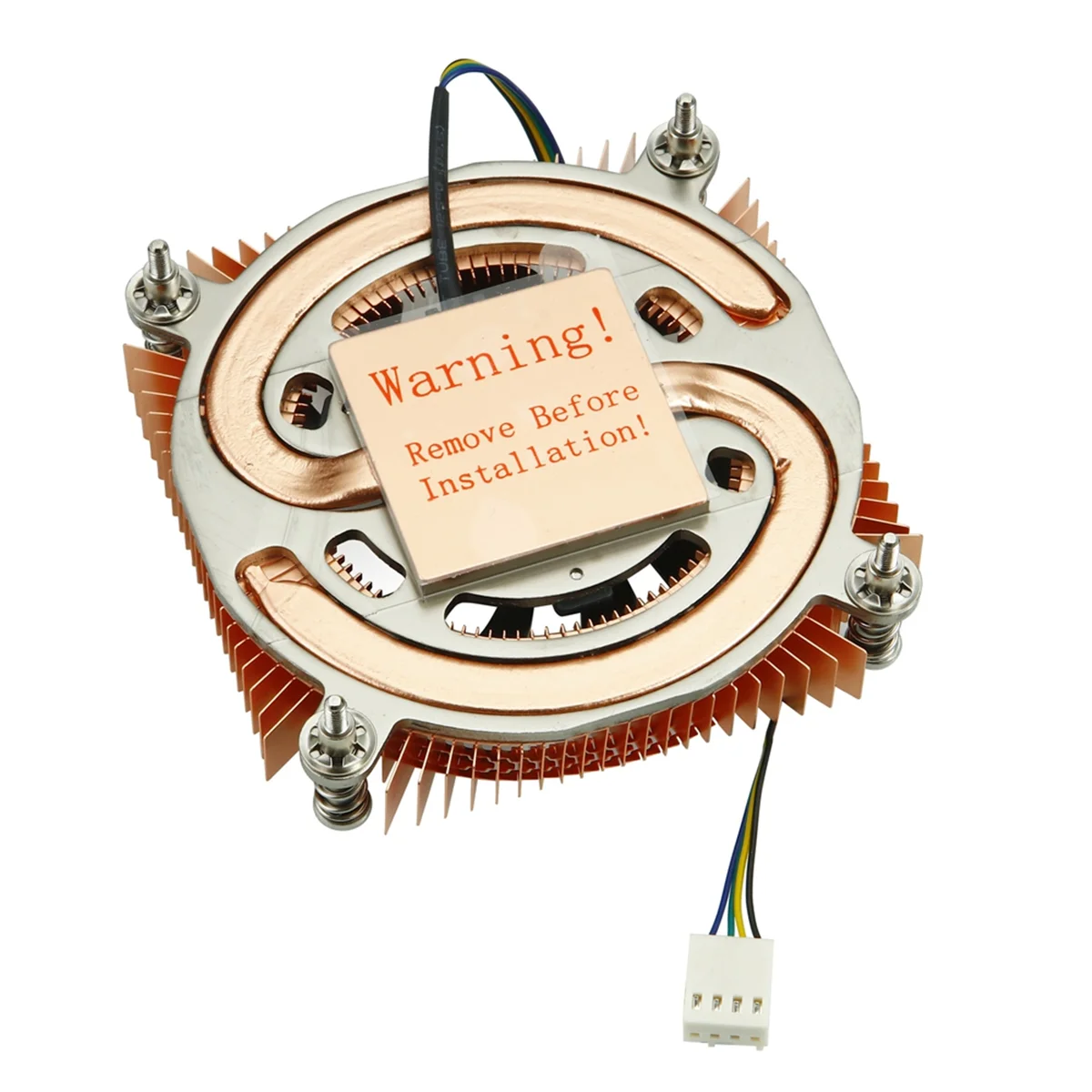 Y16A Radiator CPU Semua Tembaga Sasis HTPC Kipas Senyap Kontrol Suhu CPU Sasis Mini Radiator Ultratipis