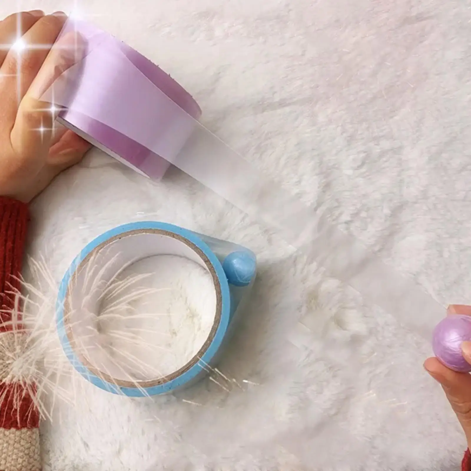 DIY Sticky Ball Rolling Tape Gifts 10Cmx800cm Relax for Adult Kids Teachers