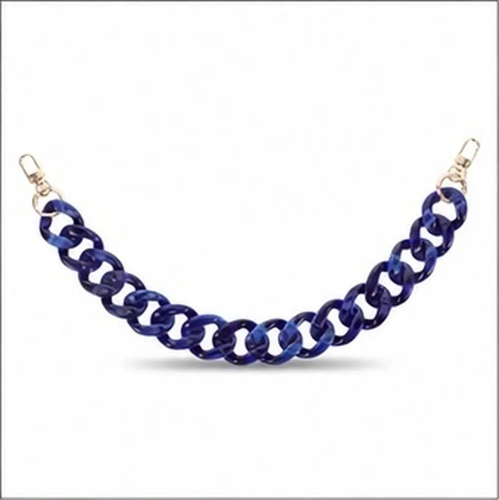 Acrylic Purse Chain Strap Elegant Transparent Design Sensitive Skin Friendly Easy Install Replacement Chain for Women's Handbag