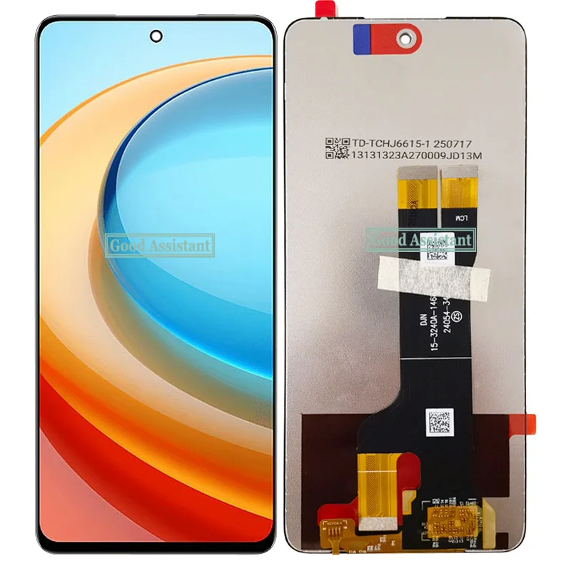 6.6 Inch Black For ZTE Blade A75 5G Z2357N LCD Display Touch