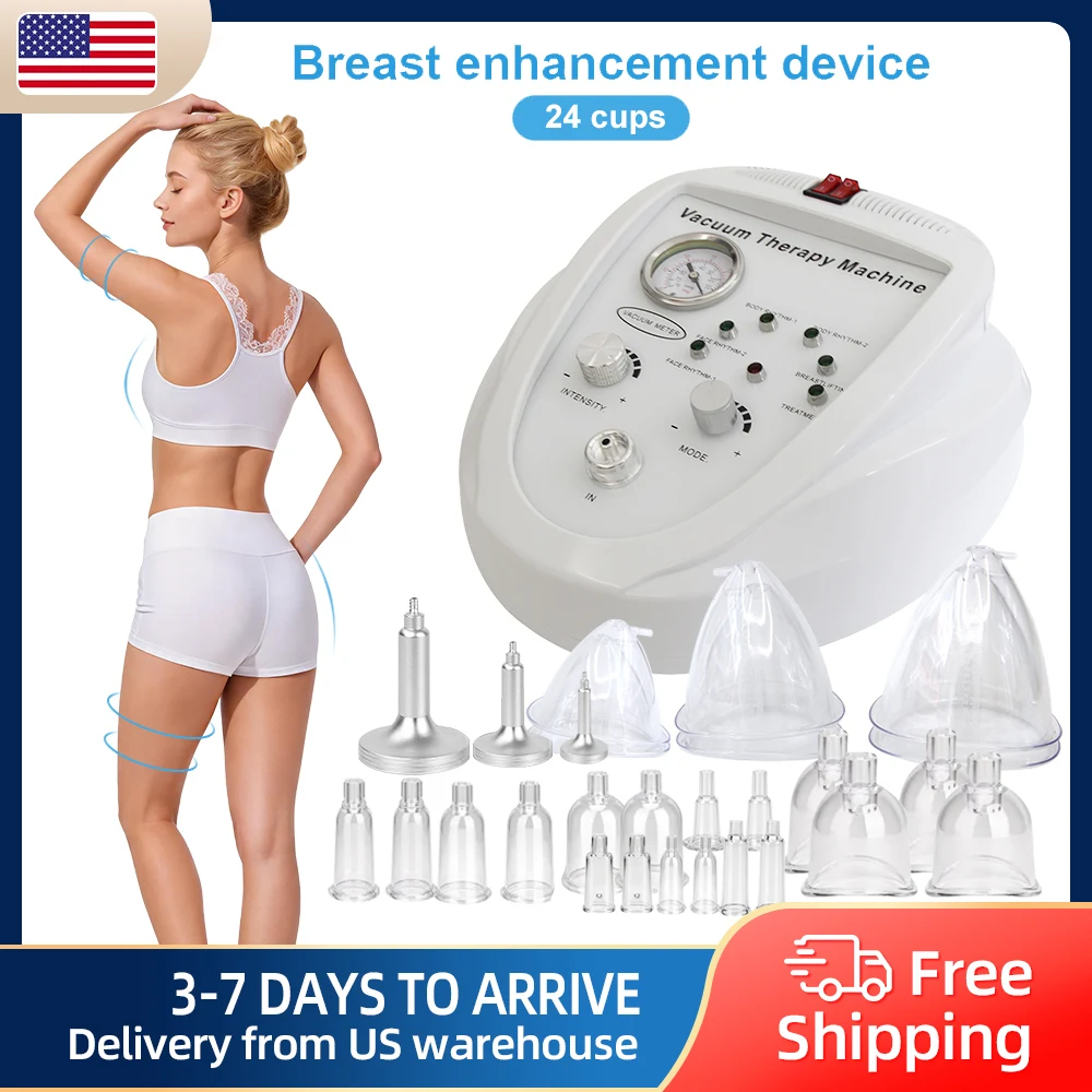 ABS Vacuum Body Massager Contouring Slimming Machine Breast Care Multi Size Cups Relaxation Device