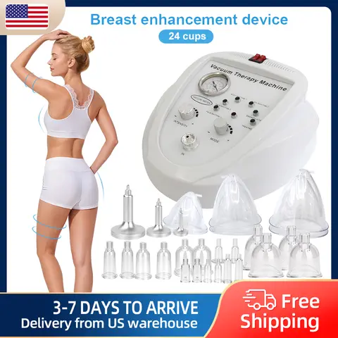 ABS Vacuum Body Massager Contouring Slimming Machine Breast Care Multi Size Cups Relaxation Device