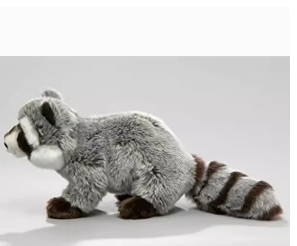 Hight Quality Raccoon Anime Cute Simulation Plush Toys Lifelike Animals Stuffed Doll Kawai Toy Gifts Kids Gift