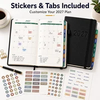 2027 Planning Notebook A5 English Planners Elastic Strap Designs Thicken Agenda Notepad Calendar Schedual 160 Sheets Page 320 6