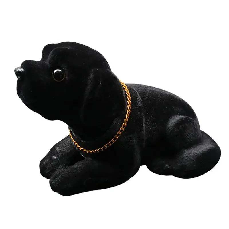 Dog Car Ornaments For Dashboard Puppy Shaking Head Toy Cute Labrador Puppy Figurine Desktop Ornament Resin Bobble Head Toy For