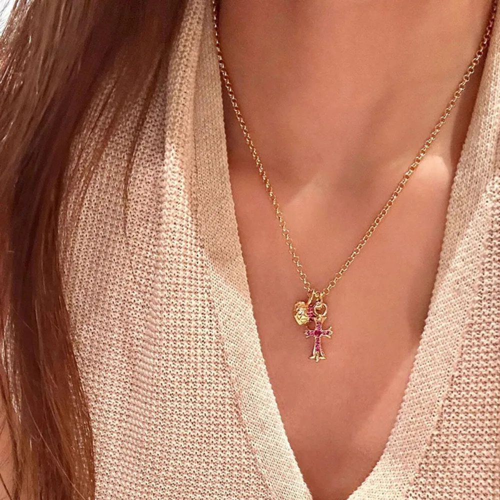 

Новинка 2025, ожерелье из стерлингового серебра с двойной бабочкой, женское дизайнерское ожерелье премиум-класса с цепочкой на ключицы, ювелирный кулон