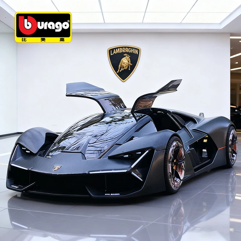 Bburago 1:24 Lamborghini Terzo Millennio, model samochodu ze stopu, odlewane pojazdy zabawkowe, model samochodu w skali, miniaturowy model samochodu dla dzieci
