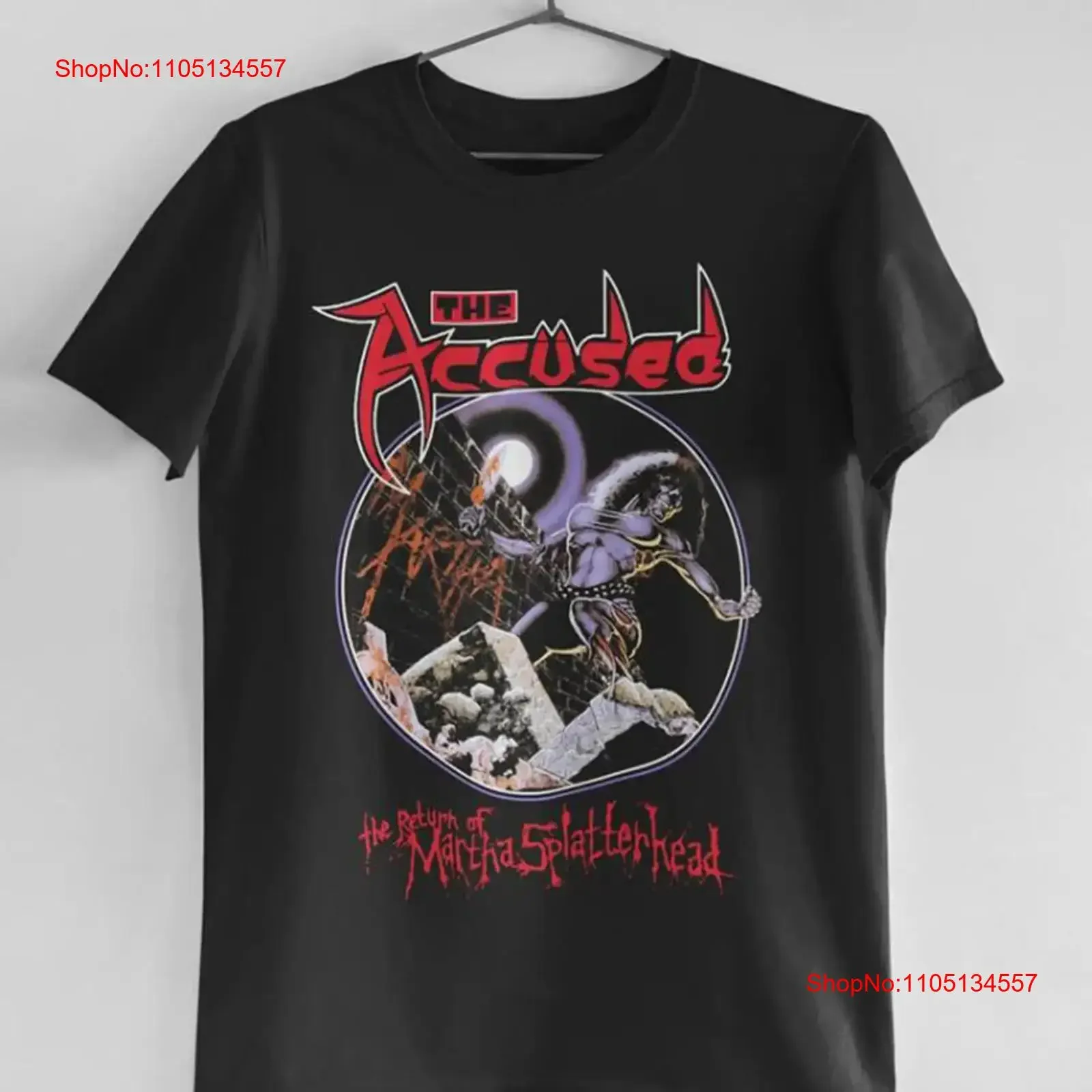 Band The Accused Martha Splatterhead T Shirt All Size S To 5XL TP526 vintage Washed Slightly designer clothes