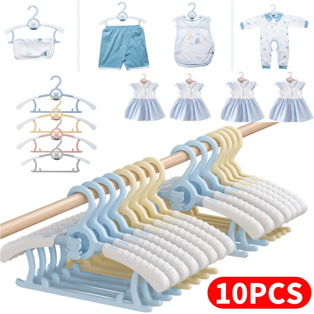 10Pcs Ausziehbare Baby Kindergarten Schrank Kleiderbügel Kinder Kleidung Trockenen Rack Infant Hosen Kleiderbügel Kinder Kleiderbügel für Mädchen Junge kleinkind