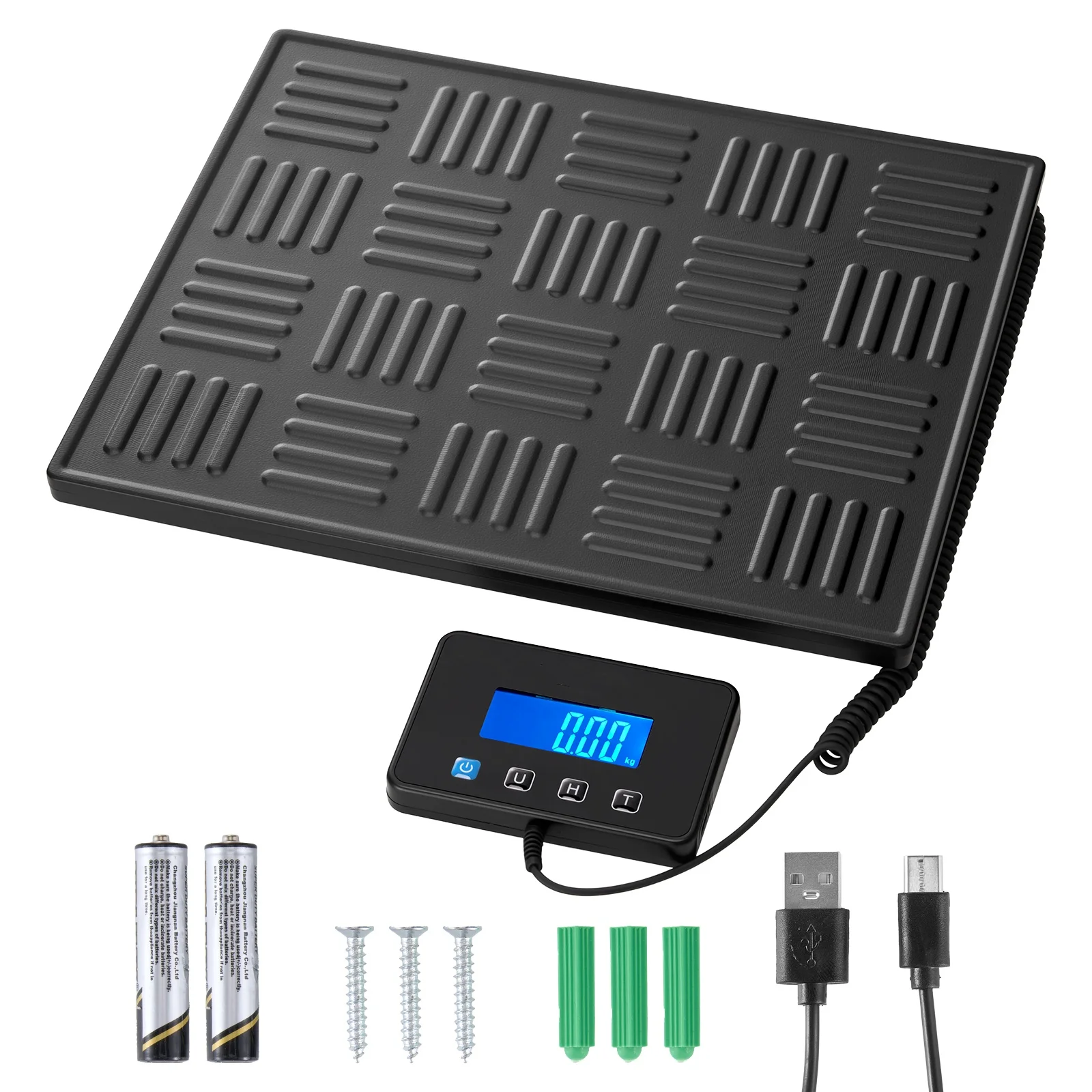 Báscula Postal Digital SucceBuy de 660 lb con Precisión de 0.7oz/3.5oz, Báscula Comercial con Función de Retención/Tara para Envíos y Equipaje