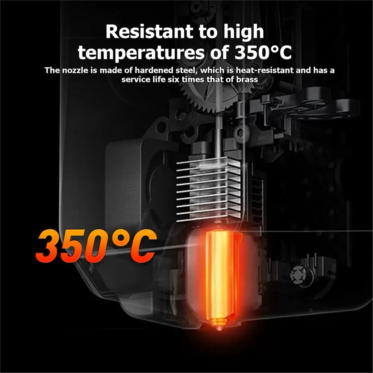 10Pcs 0.4mm Nozzle Tip for S1 Max Heatbreak Hotend Quick Install Replacement for S1 Max Parts