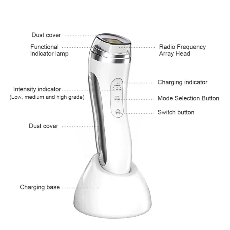 RF Radio Frequency Face Lifting Device Dot Matrix Beauty Massager Home Wrinkle Remover Skin Tightening Facial Massage Machine