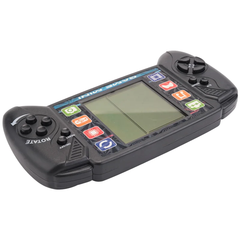 Pocket Handheld Video Game Console 3.5in LCD Mini Portable Brick Game Player with Built-in 23+26 Games (Black) HYP