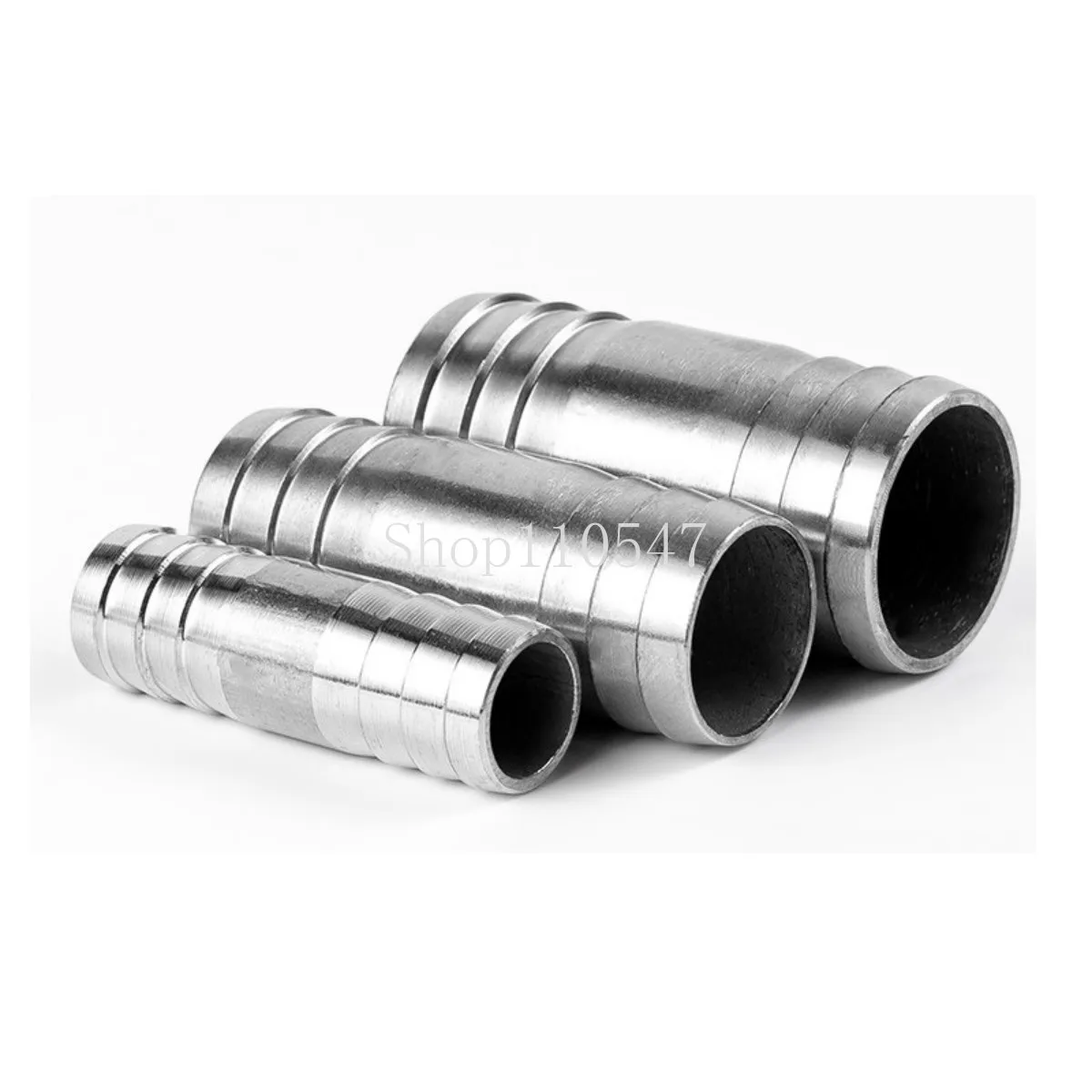 1/5Pcs 6 8 10 12 13 16 18 19 20-60mm Hose Barbed Reducing Straight Connector Pipe Fitting 304 Stainless Steel Water Air Fuel Oil