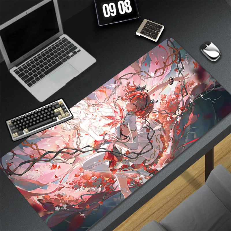 Mouse Pad Kawaii Flower Keyboard Pad Laptop Wuthering Waves Mousepad PC Sexy Camellya Table Mat XXL Anime Girl Desktop Mouse Mat