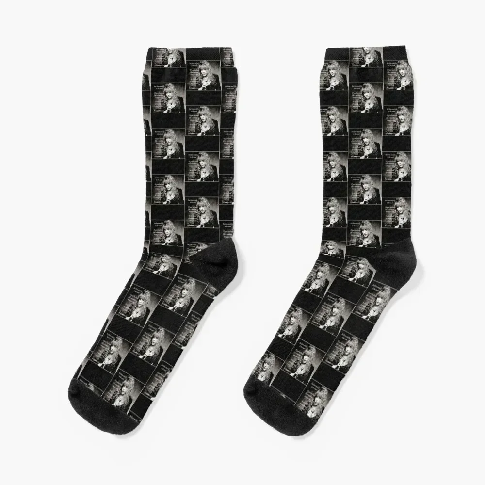 

Stevie Nicks Vintage Love Music Stevie Nicks Songs Cool Design Socks Running football anti slip football Women's Socks Men's
