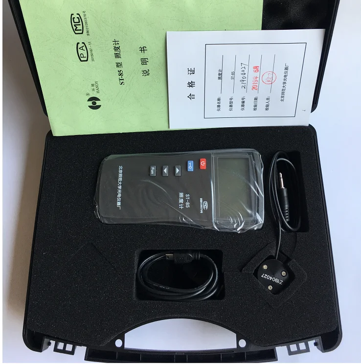 เครื่องวัดความสว่าง ST-85 เครื่องวัดความสว่างแสงที่มองเห็นได้ 0.1-199.9*103 lx ช่วงการวัดความสว่างอัตโนมัติ