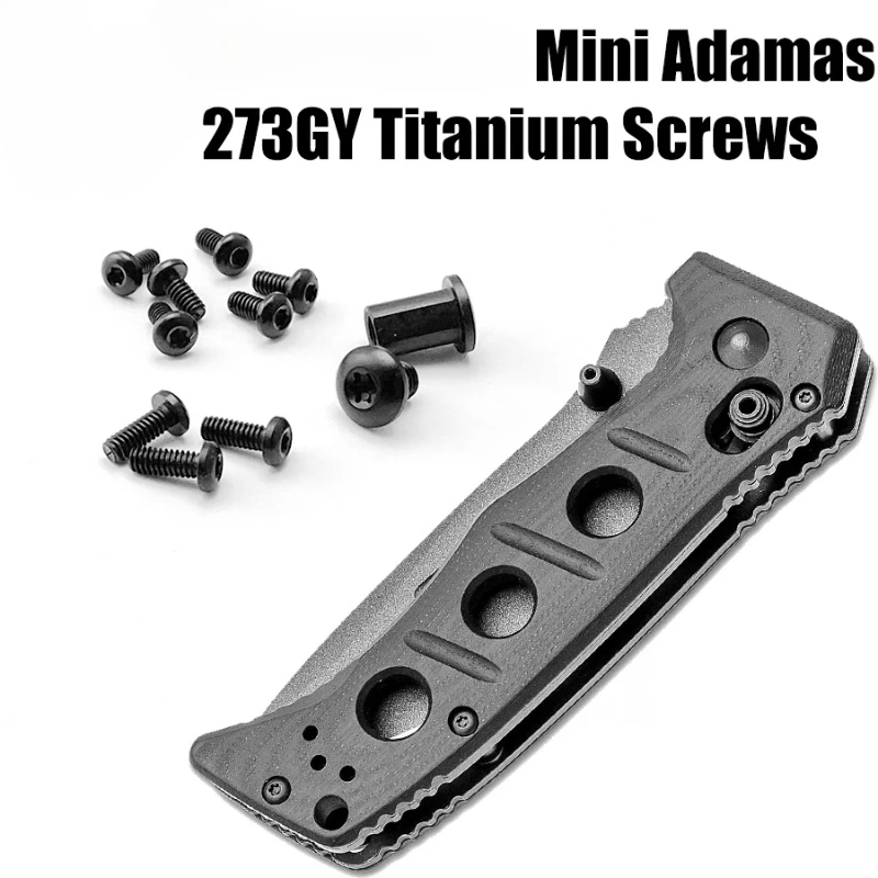 1 Sets Knife Screw Titanium alloy Screws For Benchmad Mini Adamas  273 Folding Pocket Knife DIY Accessories Repair Parts