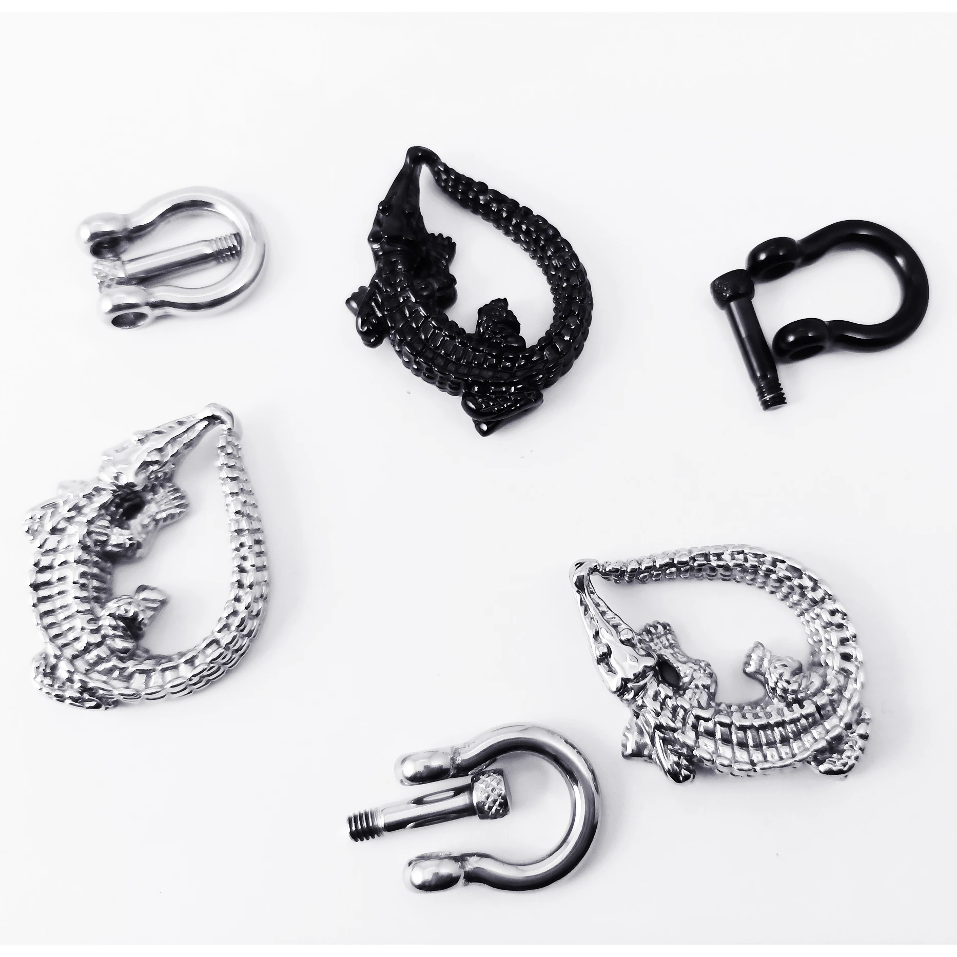 1 Pair Ear Weights Stretching Kits Animal Skull Heavy Ear Gauges Screwed Ear Dangle Plugs and Tunnels Ear Plugs for Men Size 6G