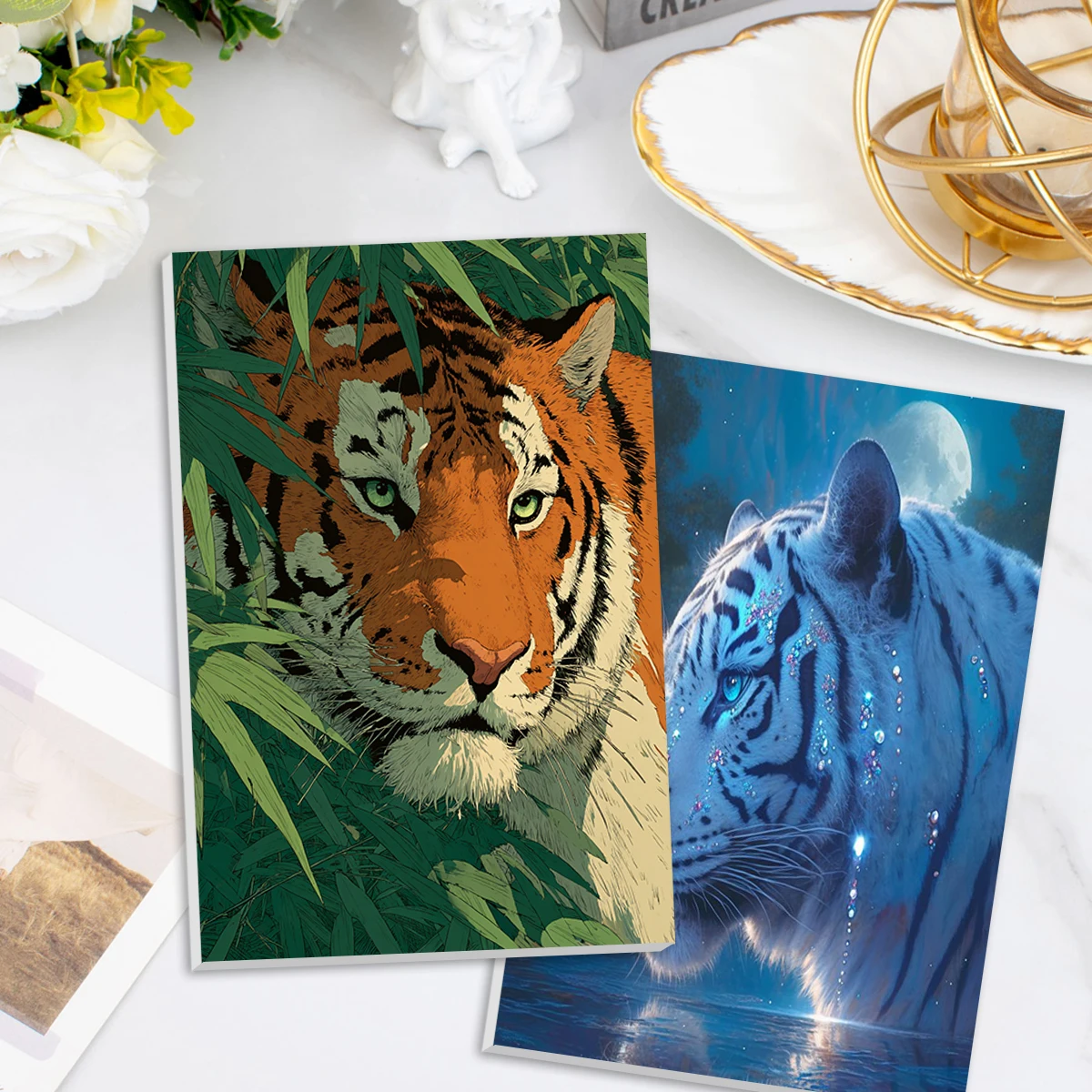 

SDOYUNO Painting By Numbers For Beginner Animals tiger Handiwork 20X30cm diy Frame Easy Adult Coloring Canvas Wall Art Picture