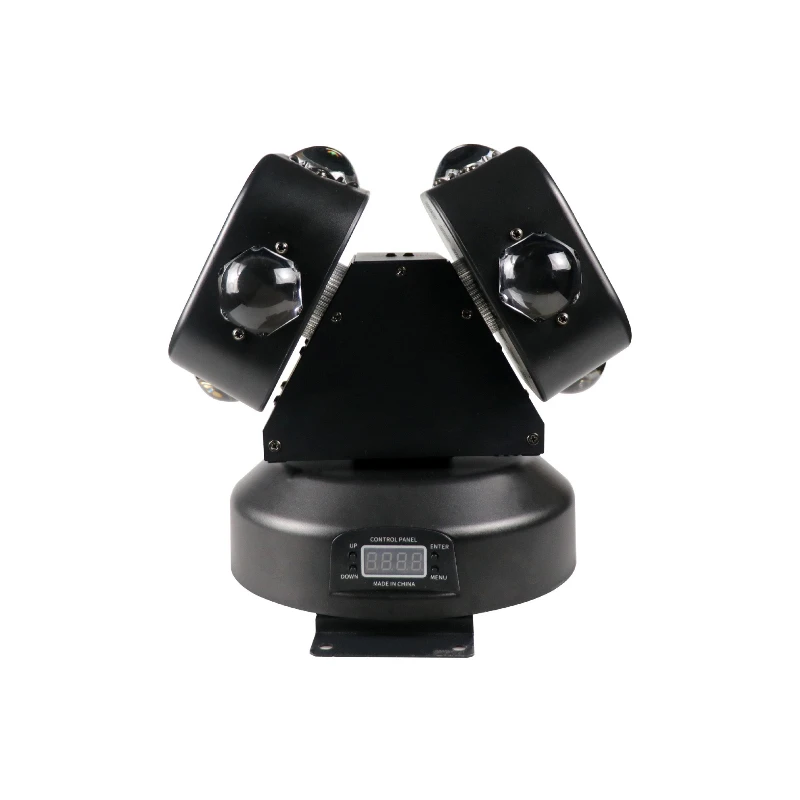 

Светодиодный светильник с двойной рукояткой, движущаяся головка с горячим колесом, бар KTV, дискотека, голосовая активация, вращающийся лазерный свет с двойной головкой