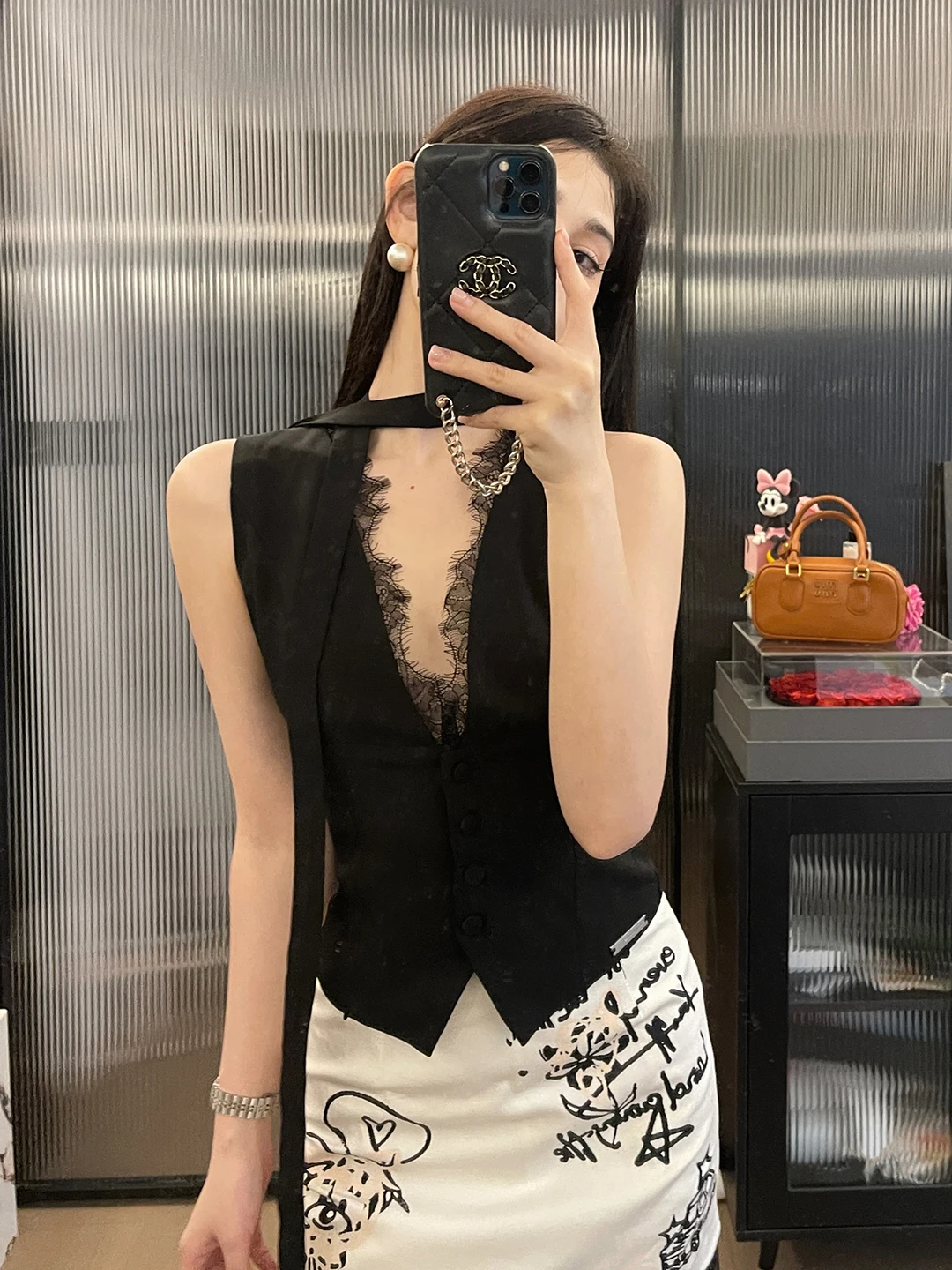 

Сексуальный кружевной укороченный топ ChiclyNana с глубоким V-образным вырезом, облегающий, с открытыми плечами, укороченный, однотонный, из смесового полиэстера