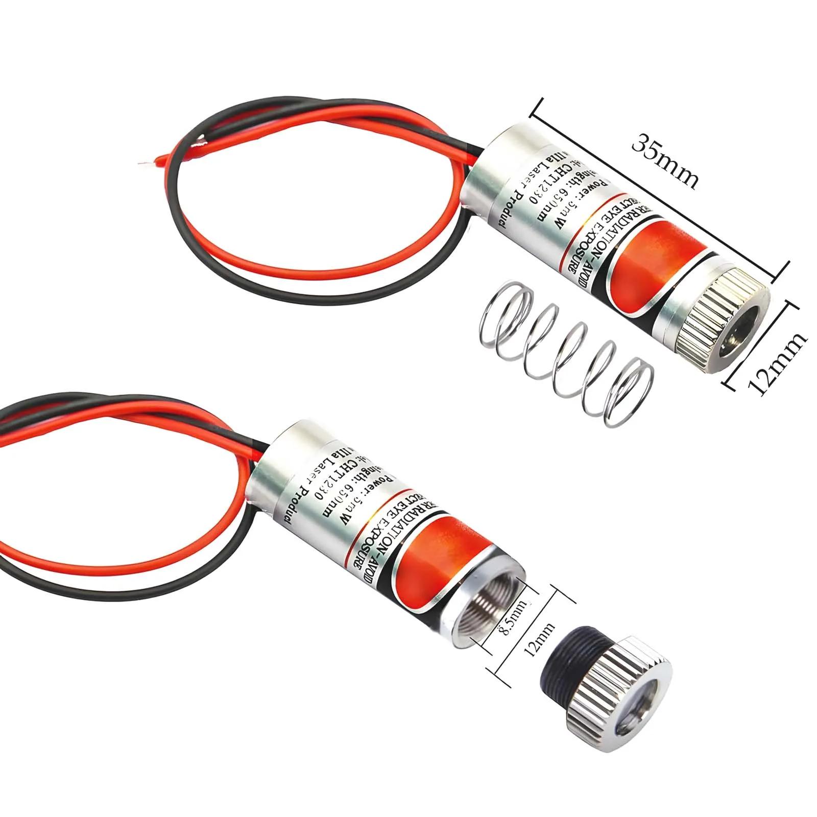 3pcs 650nm Laser Point /Line/Cross Red Line Industrial Module 5mw Adjustable Focal Length