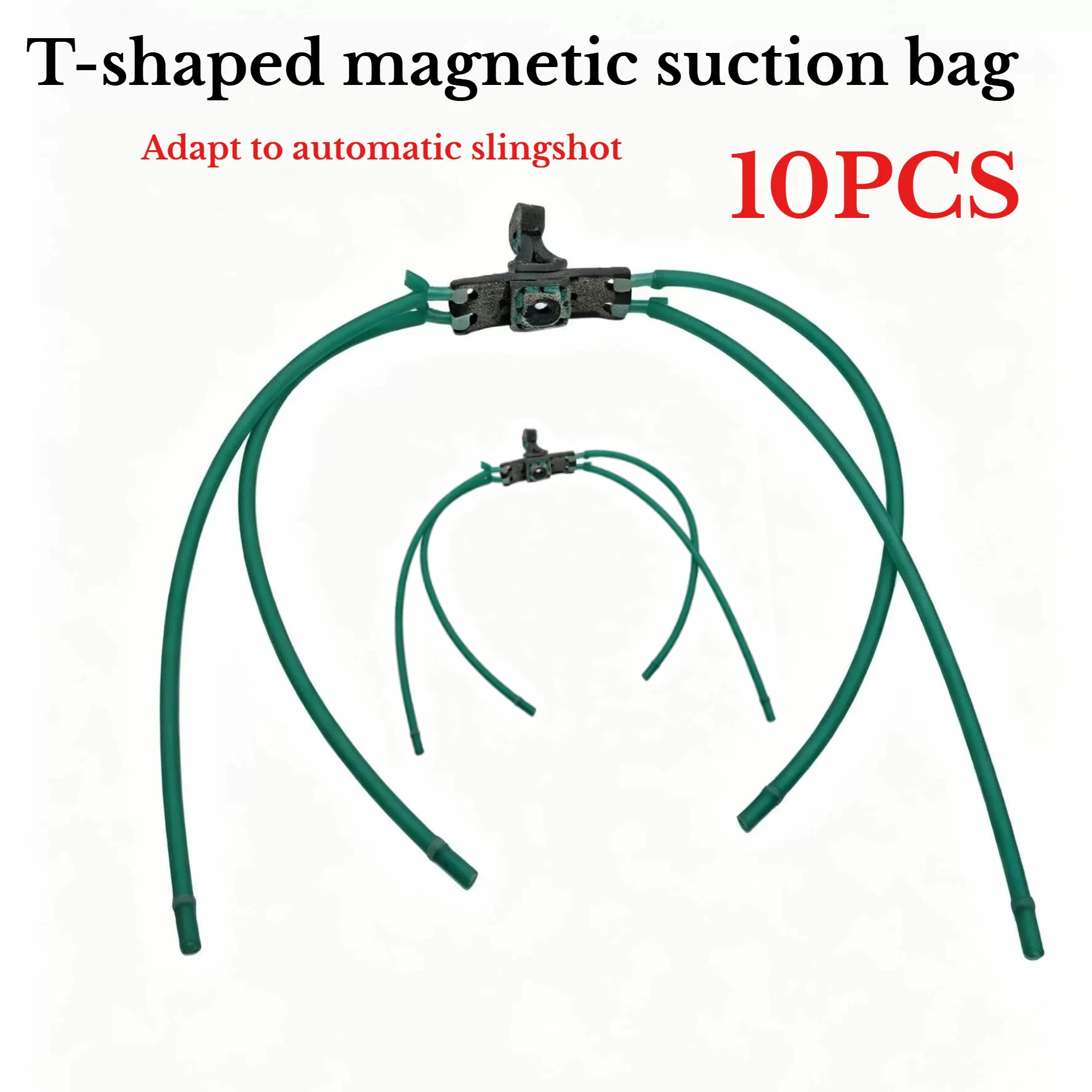 10PCS Outdoor Hunting Tool Parts T-shaped 1636 Magnetic Suction Rubber Band Automatic Bead Suction