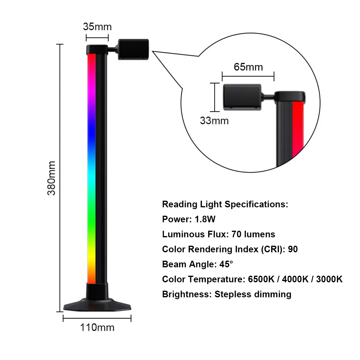 Smart Light Bar LED RGB Music Sync App Control USB Atmosphere Lamp For Bedroom Gaming Desk Setup TV Computer Background Lighting
