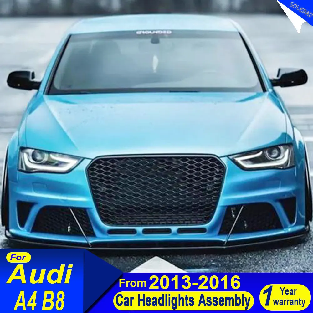 

Car Headlights for Audi A4L B8.5 2013 2014 2015 2016 high style LED DRL Dynamic Signal HeadLamp Bi Xenon Beam Headlamp Accembly