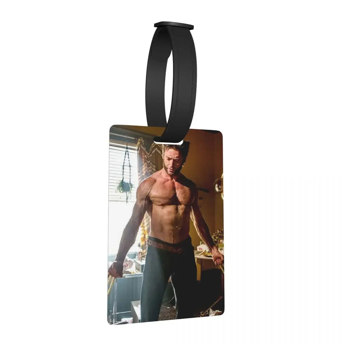 

Hugh Jackman Luggage Tags Suitcase Accessories Travel Portable Baggage Boarding Tag Label Holder ID Name Address
