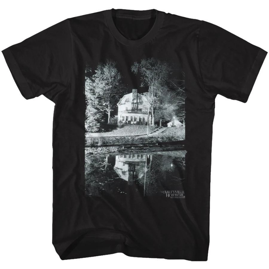 Amityville Horror Good Night Classic Black Adult T-Shirt Men Women Tee Streetwear Oversized Loose Casual