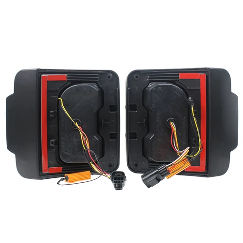 Imagen 2 del producto Para Jeep Wrangler JK 2007-2018 luz trasera LED conjunto de luces traseras freno luz de marcha atrás luces de circulación diurna